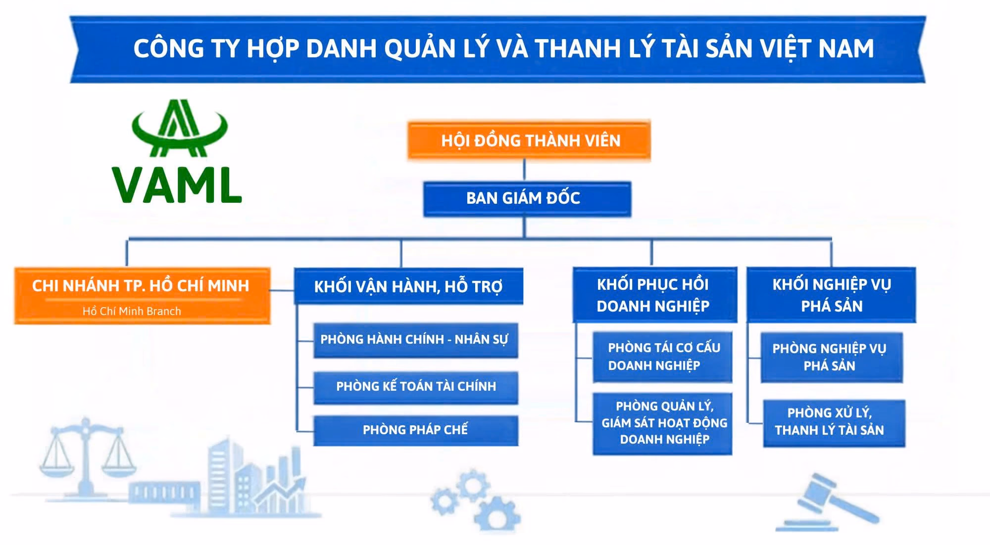 Sơ đồ bộ máy tổ chức VAML